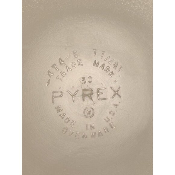 VTG Pyrex Casserole Baking Dish 474-B Brown and Gold 1.5 QT - Picture 4 of 5